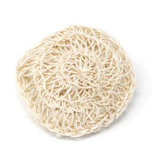 Sisal Sponge and Scrub – Soft Round Exfoliating Cushion